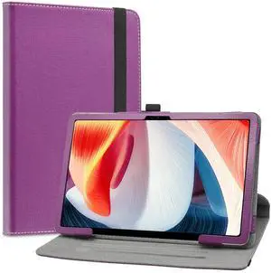 LiuShan Compatible with DOOGEE T20 Case/DOOGEE T20s Case,360 Degree Rotation Stand PU Cover for DOOGEE T20 / DOOGEE T20S 10.4"Tablet(Not Fit DOOGEE T20 Mini/DOOGEE T10),Purple