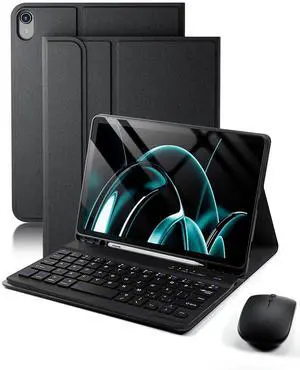 TUNKARMOR Keyboard Case for iPad mini 7 (A17 Pro 2024) & Mini 6 (2021) 8.3inch - with Mouse and Magnetically Keyboard, Case with Pencil Holder for iPad mini 7th / 6th Generation, Auto Sleep/Wake