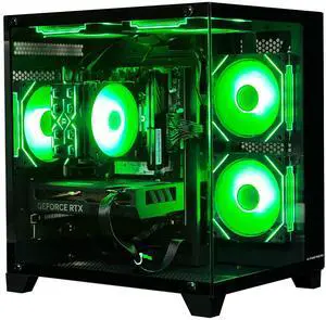 ALCPOK Gaming PC Desktop Computer,Core i5 14400F Gaming Computer RTX 5060,32GB RAM 1TB SSD,ARGB Fan,Prebuilt Gaming PC Tower for Office