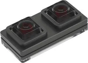 NLOFIN PC Power Button,Mini 2-Key Remote PC Power SwitchPC Computer Case Power Switch,Button Desktop Computer Supplies Made of Aluminum Alloy (Gray)