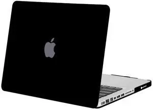 MOSISO Compatible with MacBook Pro 13 inch Case (Model: A1278, with CD-ROM) Old Version Release Early 2012/2011/2010/2009/2008, Protective Plastic Hard Shell Case Cover, Black