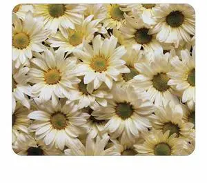 Daisies Mouse Pad - Floral Flower Theme Design - Stationery Gift - Computer Office Business School Desk Supplies
