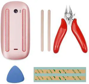 iPartsleader Mouse Feet Foot Repair Leg Replacement for Magic Mouse 2 Bluetooth with Lightning Port Model A1657 and USB-C Port Model A3204,Not fit to Magic Mouse 1st Gen. A1296 (Pink)
