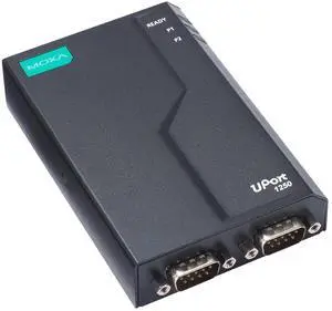 Moxa UPort 1250-G2 2-Port RS-232/422/485 USB-to-Serial Converter, 0 to 60°C Operating Temperature