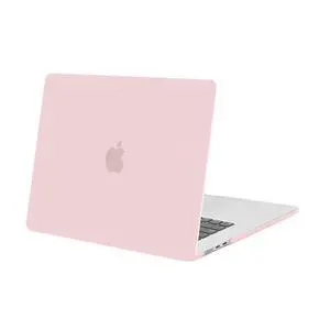 MOSISO Compatible with MacBook Air 15 inch Case 2025 2024 2023 Release M4 A3241 M3 A3114 M2 A2941 Liquid Retina Display Touch ID, Protective Plastic Hard Shell Case Cover, Baby Pink