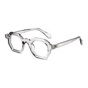 FEISEDY Retro Octagon Blue Light Glasses for Women Men Vintage Polygon Anti Glare Eyeglasses B0102