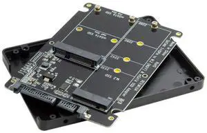 chenyang mSATA Mini SATA/M.2 NGFF SSD to SATA 2.5 inch Hard Disk Case Enclosure(Not Work for NVME SSD)