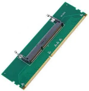 DDR3 204Pin to 240Pin Lod DDR3 Laptop SO DIMM to Desktop DIMM Memory RAM Adapter Green