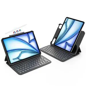 accrosoo Ultra-Light Keyboard Case Compatible with iPad Air M3/M2, Air 5/4 th, Pro (M4/4/3/2/1 Gen), Case for 11-10.9 inch