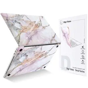 Decal Skin Compatible with 2024~2021 MacBook Pro 14 inch (Model A3112 A3401 A3185 A2992 A2918 A2779) - Protective and Decorative Laptop Skin Decal Sticker, Anti-Scratch Vinly Wrap [Cracked Marble]