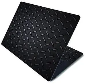 MightySkins Skin for Microsoft Surface Laptop 3 15" - Black Diamond Plate | Protective, Durable, and Unique Vinyl Decal wrap cover | Easy To Apply, Remove, and Change Styles | Made in the USA (MISURLA