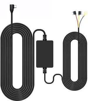 WOLFBOX USB C Hardwire Kit Longer Version for G930/G850/G840S/G840H/G850PRO/i07/i17/X3, 21.33ft, Hard Wire Car Charger Cable Kit 12V- 24V to 5V for Dash Cameras with Battery Drain Protection