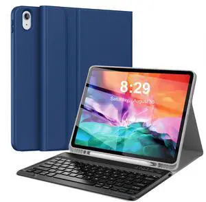 Keyboard Case for iPad Pro 12.9 inch (Old Model) 2015 1st / 2017 2nd Gen - Rechargeable, Detachable Wireless Bluetooth Keyboard - Folio Smart Leather Cover with Pencil Holder for Apple iPad Pro 12.9