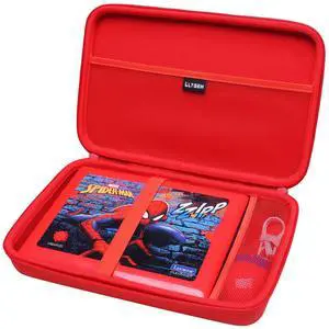 LTGEM Case Compatible with Lexibook Spider-Man/Unicorn/Disney Princess/Disney Stitch Laptop, Red(Case Only)