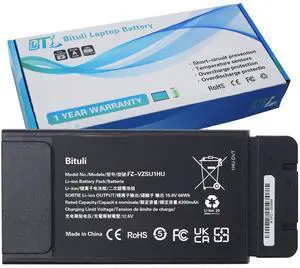 Bituli FZ-VZSU1HU Laptop Battery Replacement Pack for PANASONIC TOUGHBOOK 55 Series FZ-55 Mk1 Mk2 PN 3INR19/66-2 Higher Capacity (10.8V 68Wh/6300mAh)