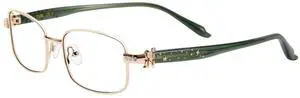 TIJN Blue Light Blocking Glasses for Woman Men, Square Acetate Metal Frame Eye Glasses for Cosplay & Anime Girl, Rin