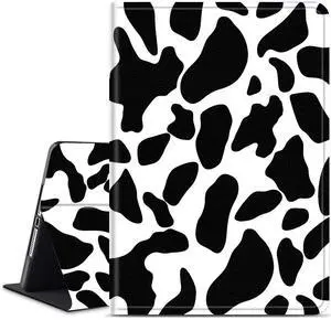 Case for All Amazon Kindle Fire 7 Tablet (9th/7th/5th Generation, 2019/2017/2015 Version), Multi-Angle Viewing Smart Shockproof Protective Tablet Case for Kindle Fire 7, Cow Print
