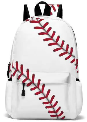 ROVOZAR Baseball School Backpack for Boys Bookbag, 17 Inch Baseball Backpack for School, Kids Baseballs Sports Theme Laptop Back Pack for School Travel Hiking Camping