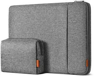 Inateck 360° Protective Laptop Bag with Accessory Bag, Compatible with 15-inch MacBook Air M4 M3 M2 2023-2025, Gray