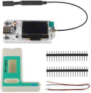 ESP32 LoRa V3 LoRa32 OLED Development Board 0.96inch OLED Display CP2102 915MHz Antenna Transceiver and Protective Case for Lora Board Compatible with Arduino ESP8266 NodeMCU IOT Smart Home