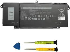 AOMKA 63Wh 7FMXV Laptop Battery Replacement for Dell Latitude 5320 7320 Latitude 7420 7520 Series TN2GY 0TN2GY 9JM71 4M1JN 1PP63 727CG HDGJ8 MHR4G CN-0727CG CN-0TN2GY 15.2V 3941mAh 4-Cells