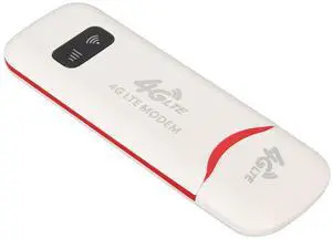 LTE 4G USB Modem Hotspot, 300Mbps Mobile Router with SIM Card Slot, Supports 10 Devices, Plug & Play, Portable Mobile Hotspot for Office Travel Home