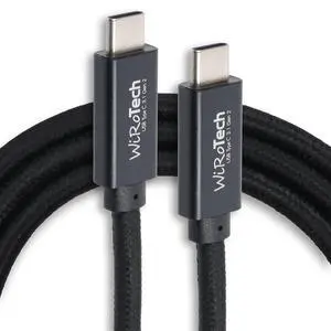 WiRoTech Samsung Galaxy S22 Compatible Charging Cable, USB C 3.1 Gen2 10Gbps, Samsung S21 S20 Note, Meta Quest 2, Compatible with MacBook iPad and PC [Straight connector] (Black, 10 Feet)