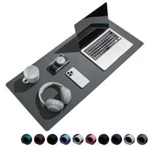 Reniteco Waterproof Large Gaming Mouse Pad with Durable Stitched Edges, Non-Slip Rubber Base, Smooth Surface Mouse Mat Desk Pad for Home Office Gaming, 27.5"x11.8"x0.08", Dark Gray