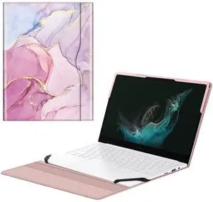 Fintie Sleeve Case Cover for 13.3" Samsung Galaxy Book3 360 NP730QFG/Galaxy Book2 Pro 13 NP930XED/Galaxy Book2 Pro 360 NP930QED/Galaxy Book2 360 NP730QED/Galaxy Chromebook 13 XE930QCA, GlitterMarble
