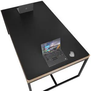 Vyaaa 70.8"x39.3" PU Leather Large Desk Mat (Black) - XXL Extended Mouse pad, Office Desk Protector, Non-Slip Computer Desk pad for Office, Gaming, Home