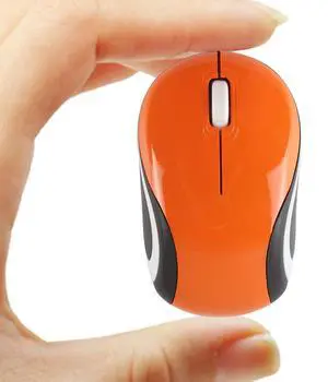 Wireless Mouse Cute Mini Computer Mouse for Laptop-Small Size Pocket Portable Compact Travel USB Optical Mice 3 Buttons 1000 DPI Cordless Mouse for PC Computer Notebook MacBook Kids Girl Gift(Yellow)