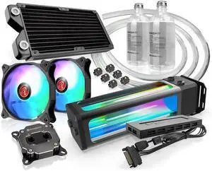 RAIJINTEK SCYLLA ELITE CA240 Water Cooling Kit, Soft tube, CPU water block, 240mm radiator, DDC RBW pump, 2 * ADD PWM fans, 6 copper 180°fittings ,coolant (0R10B00217)
