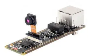 ESP32-S3 Ethernet Development Board, 10/100Mbps RJ45 Ethernet Port, 240MHz Dual Core Processor, Onboard Type-C Port & TF Card Slot, Support Wi-Fi & BLE & ETH Communication, with OV2640 Camera