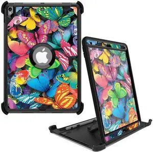 MightySkins Skin Compatible with OtterBox Defender Apple iPad Pro 10.5"(2017) - Butterfly Party | Protective, Durable, and Unique Vinyl Decal wrap Cover | Easy to Apply, Remove | Made in The USA