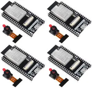 Alinan 4pcs ESP32-WROVER Board ESP32 Development Board with Camera Wi-Fi Bluetooth for Programming Languages C Language, M MicroPython