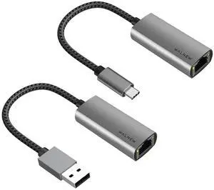 USB C to 1Gbps Ethernet Adapter & USB 3.0 to 1Gbps Ethernet Adapter Bundle