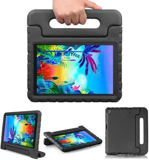 Golden Sheeps Kid Friendly Case Compatible for Walmart Onn 7" 3rd gen 2022 Release(Model:100071481) Shockproof Ultra Light Weight Convertible Handle Stand Cover (Black)