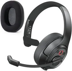 EKSA [Upgrated Trucker Bluetooth Headset with ENC Microphone, 99ft Wireless Range & 30H Talk Time, with Replaceable Ear Pad, Environmental Noise Cancelling Headphones All-Day Comfort for Drivers