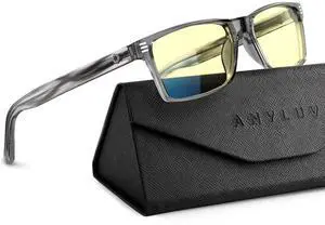 ANYLUV Blue Light Glasses Men Woman, Blue Light Blocking Glasses for Computer Gaming, Eye Strain Relief Eye Protection