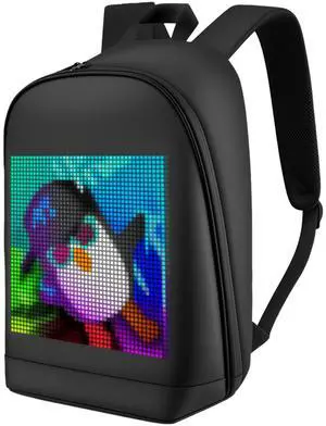 Taysem Customizable Smart LED Backpack - Light Up Customized Laptop Backpack, Mens Cool Backpacks for Motorcycle, Cycling (T2)