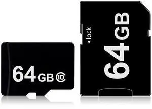 Yonvim 64G Memory Card, High Speed Memory Card, for Tablet/Mobile Phone/Camera/Car Audio/Game Console