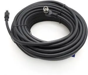 Eonvic Ethernet Shielded Cable M12 X-Type 8 Position to RJ45 Waterproof Industrial Network High Flex Cable for Cognex (20M, Right Angle X-Code Black)