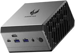 AOOSTAR GT68 Mini PC AMD Ryzen 7 PRO 6850H (up to 4.7GHz), 32GB RAM (6400MHz)/1TB SSD(PICE4.0X4) Mini Gaming PC, Triple Screen, WiFi 6, 2.5G*2, USB4+Oculink,3 SSD Slots