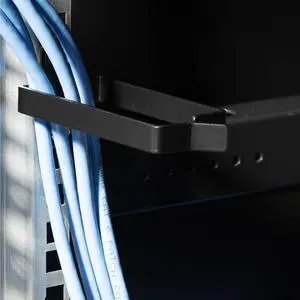 kwmobile Server Rack Cable Management Brackets - Steel Fibre Optic Network Patch Cable Organiser Management System - Screw-On Brackets - Set of 10-4.1" (102.8mm) Length