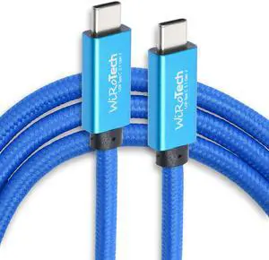 WiRoTech Samsung Galaxy S22 Compatible Charging Cable, USB C 3.1 Gen2 10Gbps, Samsung S21 S20 Note, Meta Quest 2, Compatible with MacBook iPad and PC (Blue, 10 Feet)