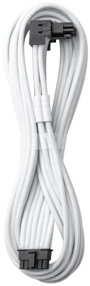 CableMod Universal Pro ModFlex Sleeved 12V-2x6 12VHPWR 90° StealthSense Direct PCIe Cable (Variant A, White)