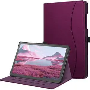 Fintie Case for Samsung Galaxy Tab A9 Plus/A9+ 5G 11 Inch 2023 Model (SM-X210/X216/X218), Multi-Angle Viewing Smart Stand Back Cover with Pocket Auto Wake/Sleep, Purple