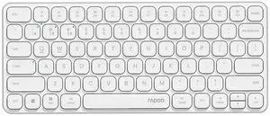 Rapoo E9050L Multi-Device Wireless Keyboard, Blade-Series E9050L 78-Key Ultra-Thin Keyboard, Support 4 Devices, Low-Profile, Quiet, USB-C, Rechargeable, Al-Alloy Frame, for Windows/Mac/Linux/Chrome