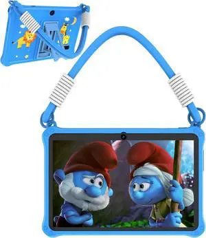 WeTap Kids Tablet 7 inch, Android 10 Toddler Tablet with Lanyard,16GB Education pad for Age 3-8, Games, Kids Software Pre-Installed, Parental Control, with WiFi,Dual Camera