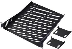 GeeekPi DeskPi RackMate T2 Accessories 10 inch 1U Rack Shelf, 1U Server Rack Shelf Vented Rack Mount Cantilever Tray for DeskPi Rackmate T2 Network Cabinet